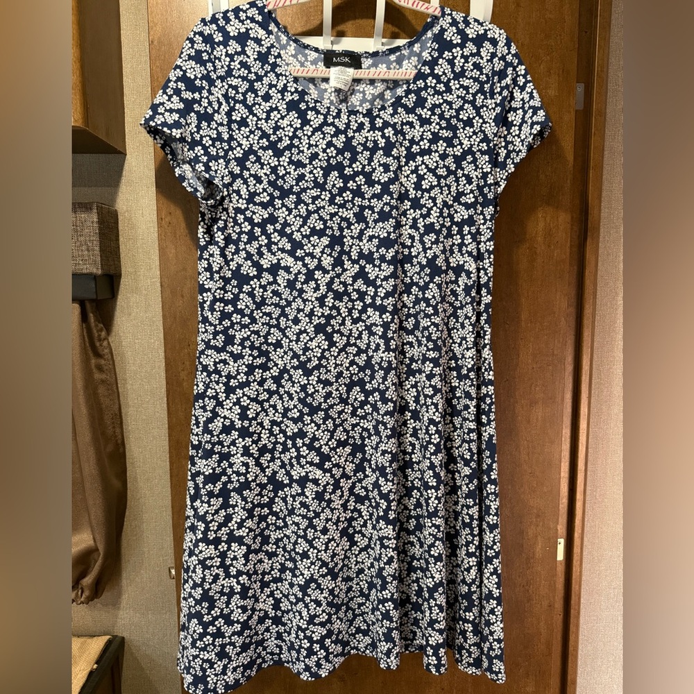 MSK midi floral dress - Picture 1 of 3